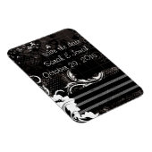 Schwarz-weißes elegantes, flexibles Magnet (Rechte Seite)