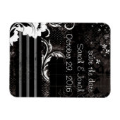 Schwarz-weißes elegantes, flexibles Magnet (Horizontal)