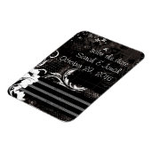 Schwarz-weißes elegantes, flexibles Magnet (Linke Seite)