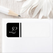 Schwarz-weißes erstes Etikett - individuell anpass (Insitu)