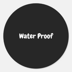 Schwarz-weißes Etikett für die wasserfreie Verpack Runder Aufkleber