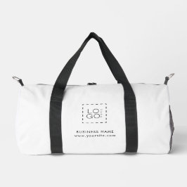 Schwarz-weißes Firmenkundenlogo Duffle Bag