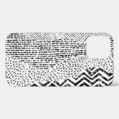 Schwarz-weißes Flechtwerk Case-Mate iPhone Hülle (Rückseite (Horizontal))