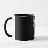 Schwarz-weißes formales Tuxedo Personalisiert Tasse (Links)