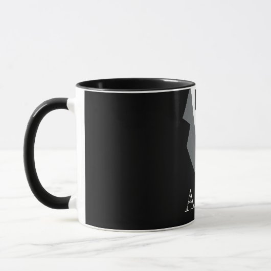 Schwarz-weißes formales Tuxedo Personalisiert Tasse (Links)