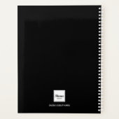 Schwarz-weißes Foto 2025 Planer (Rückseite)