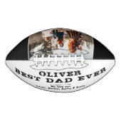 Schwarz-weißes Foto der besten Vater Football (Vorderseite)