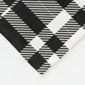 Schwarz-weißes Foto Fleecedecke (Ecke)