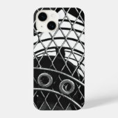 Schwarz-weißes Foto für Abstrakte Geometrie iPhone Hülle (Rückseite)
