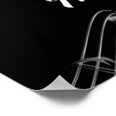 Schwarz-weißes Foto Geburtstagsgeschenk Poster (Ecke)