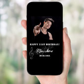 Schwarz-weißes Foto Geburtstagsgeschenk Poster