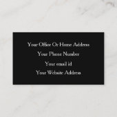 Schwarz-weißes Foto mit benutzerdefiniertem Farbte Visitenkarte (Rückseite)