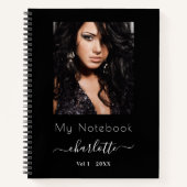 Schwarz-weißes Foto Notizblock (Vorderseite)