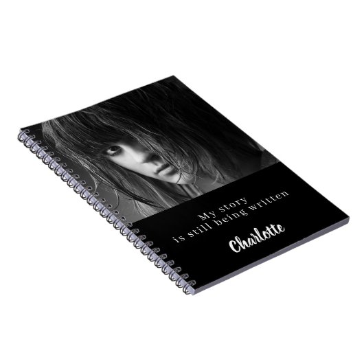 Schwarz-weißes Foto Notizblock (Rechte Seite)