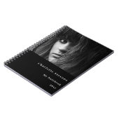 Schwarz-weißes Foto Notizblock (Linke Seite)