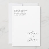 Schwarz-weißes Foto Save the Date (Rückseite)