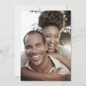 Schwarz-weißes Foto Save the Date Hochzeit Einladung (Vorderseite)