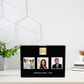 Schwarz-weißes Foto-Teamlogo Fotoblock