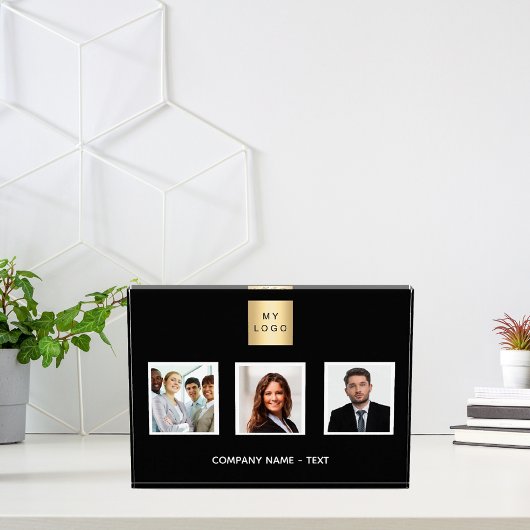 Schwarz-weißes Foto-Teamlogo Fotoblock