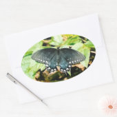 Schwarz-weißes Frack Butterfly Foto Stickers (Umschlag)