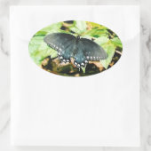 Schwarz-weißes Frack Butterfly Foto Stickers (Tasche)