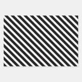 Schwarz-weißes französisches Bulldog-Wrapping-Papi Geschenkpapier Set (Vorderseite 3)