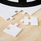 Schwarz-weißes Friedenszeichen Puzzle (Seite)