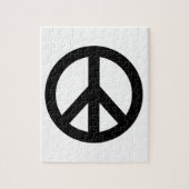 Schwarz-weißes Friedenszeichen Puzzle (Vertikal)