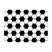 Schwarz-weißes Fußball-Ball-Muster Magnet (Horizontal)