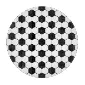 Schwarz-weißes Fußball-Ball-Muster Schneidebrett (Vorderseite)