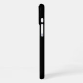 Schwarz-weißes Geländeflagge Gold Mit Monogramm iPhone Hülle (Linke Seite)