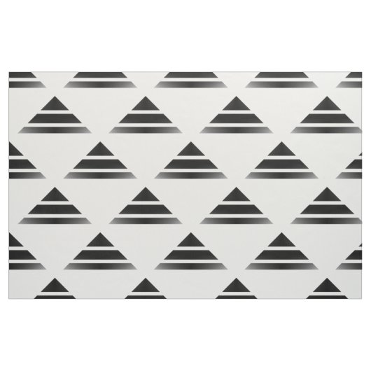 Schwarz-weißes Geo Dreieck-Muster-Gewebe Stoff (Fat Quarter (45,7 x 55,9 cm))