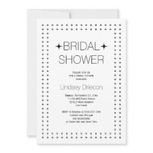 Schwarz-weißes geometrisches Brautparty