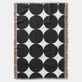 Schwarz-weißes geometrisches Kreismuster nach hint Decke (Vorderseite Vertikal)