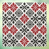 Schwarz-weißes geometrisches Muster Fensteraufkleber (Blatt 3)