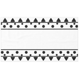 Schwarz-weißes geometrisches Muster Tischdecke