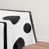 Schwarz-weißes geometrisches Muster Tischdecke (Beispiel)