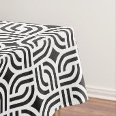 Schwarz-weißes geometrisches Muster Tischdecke (Beispiel)