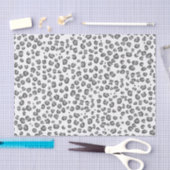 Schwarz-weißes Geschenk für Tierdruckleopard-Muste Seidenpapier (Handwerk)