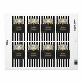 Schwarz-weißes, gestreiftes, schwarzes Tafelweinet (Vorne)