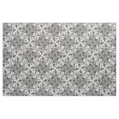 Schwarz-weißes Gewebe aus Floral Damask Stoff (Fat Quarter (45,7 x 55,9 cm))