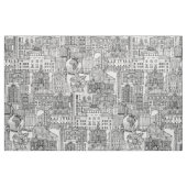 Schwarz-weißes Gewebe aus Raleigh NC Stoff (Fat Quarter (45,7 x 55,9 cm))