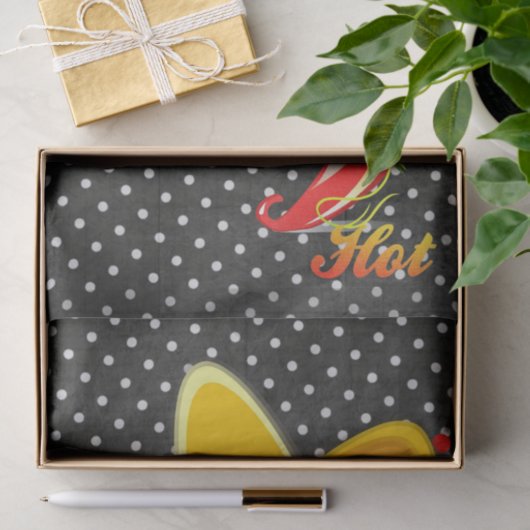 Schwarz-weißes Gewebpapier Punktpolster, Hot Papri Seidenpapier (Geschenk)