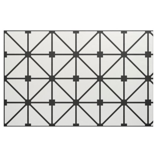 Schwarz-weißes Gittermuster Stoff (Fat Quarter (45,7 x 55,9 cm))