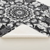 Schwarz-Weißes Glück Sherpadecke (3/4)