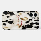 Schwarz-weißes Gold Südwestküste Case-Mate iPhone Hülle (Rückseite (Horizontal))