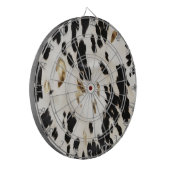 Schwarz-weißes Gold Südwestküste Dartscheibe (Vorderseite Links)