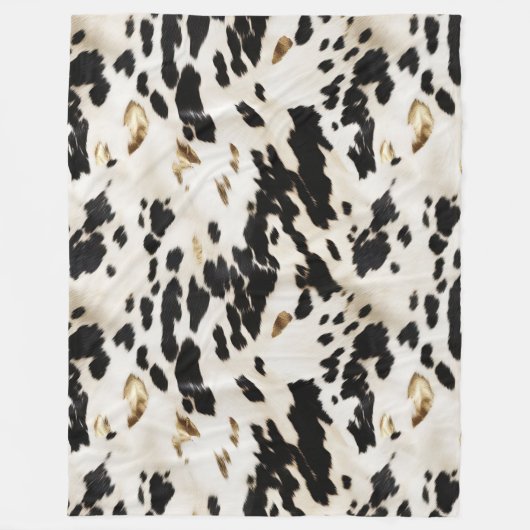 Schwarz-weißes Gold Südwestküste Fleecedecke (Vorderseite)