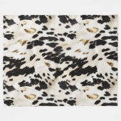 Schwarz-weißes Gold Südwestküste Fleecedecke (Vorderseite (Horizontal))