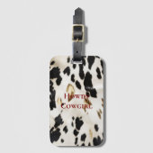 Schwarz-weißes Gold Südwestküste Gepäckanhänger (Vorderseite Vertikal)